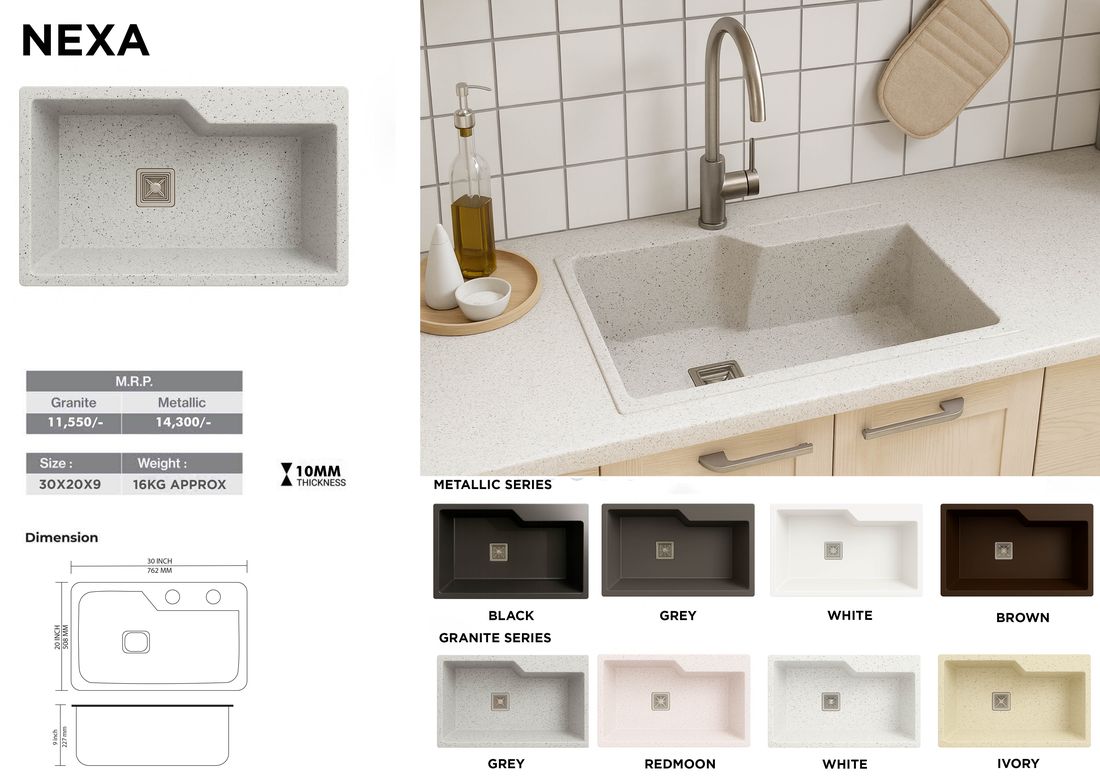 Nexa quartz sink